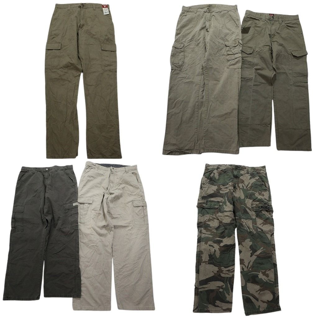 古着卸 ブランドMIX パンツMIX 6枚セット メンズ 34 ラングラー カーゴ 古着 NC5048