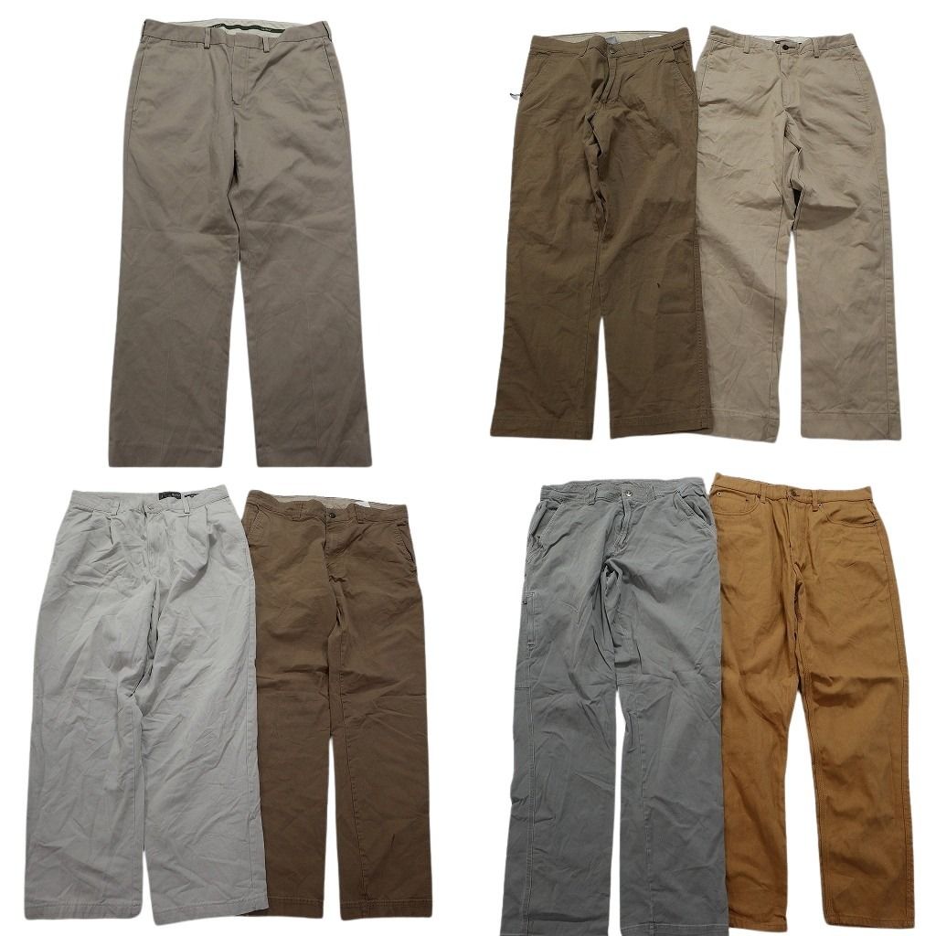 古着卸 アウトドアブランドMIX パンツ 7枚セット メンズ 32 34 36 エルエルビーン エディーバウアー 古着 NC5045