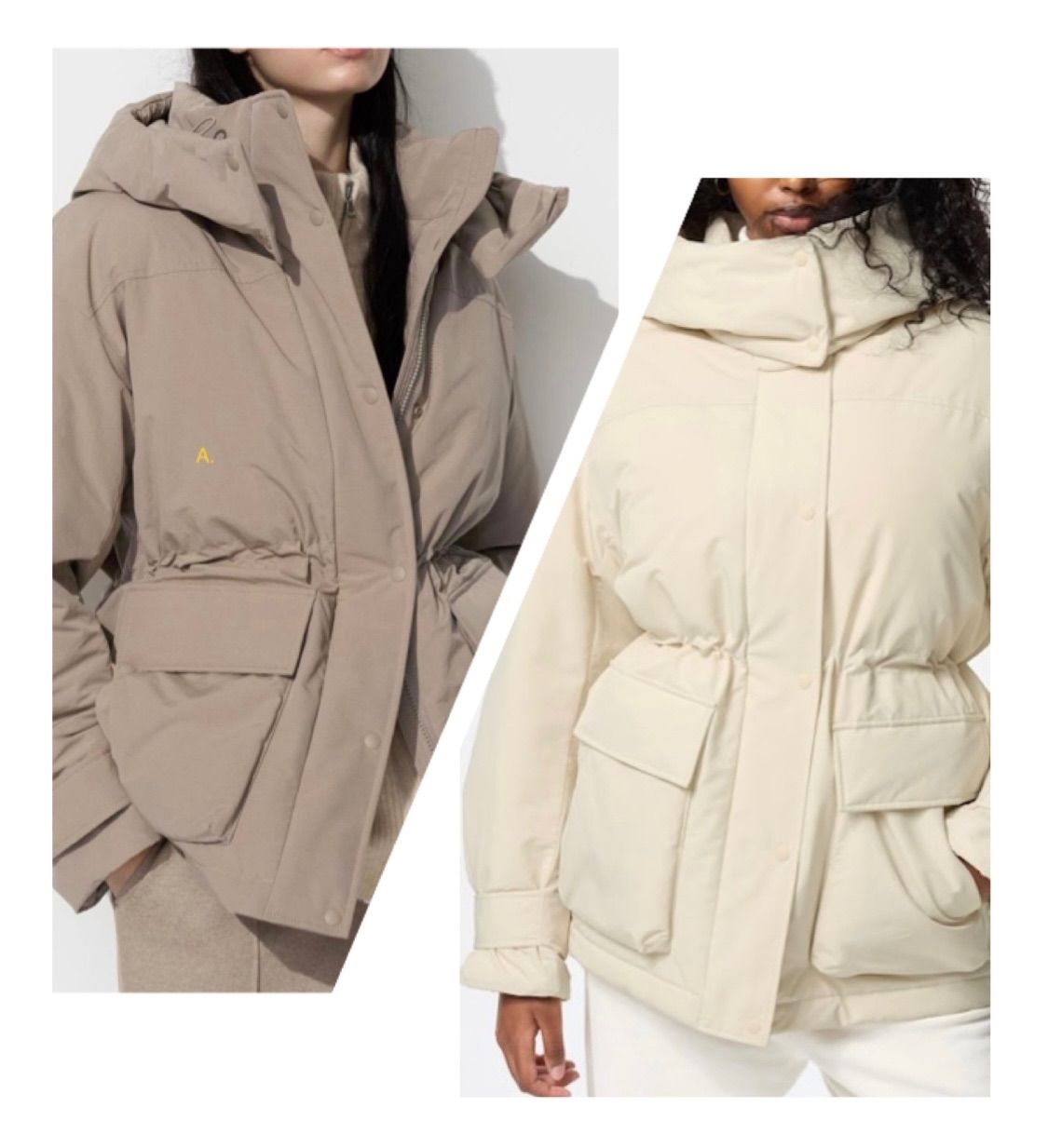 新品未使用！ ユニクロ UNIQLO ハイブリッドダウンコート ベージュ XL UNIQLO ユニクロ ハイブリッドダウンコート ダウン ダウンコート