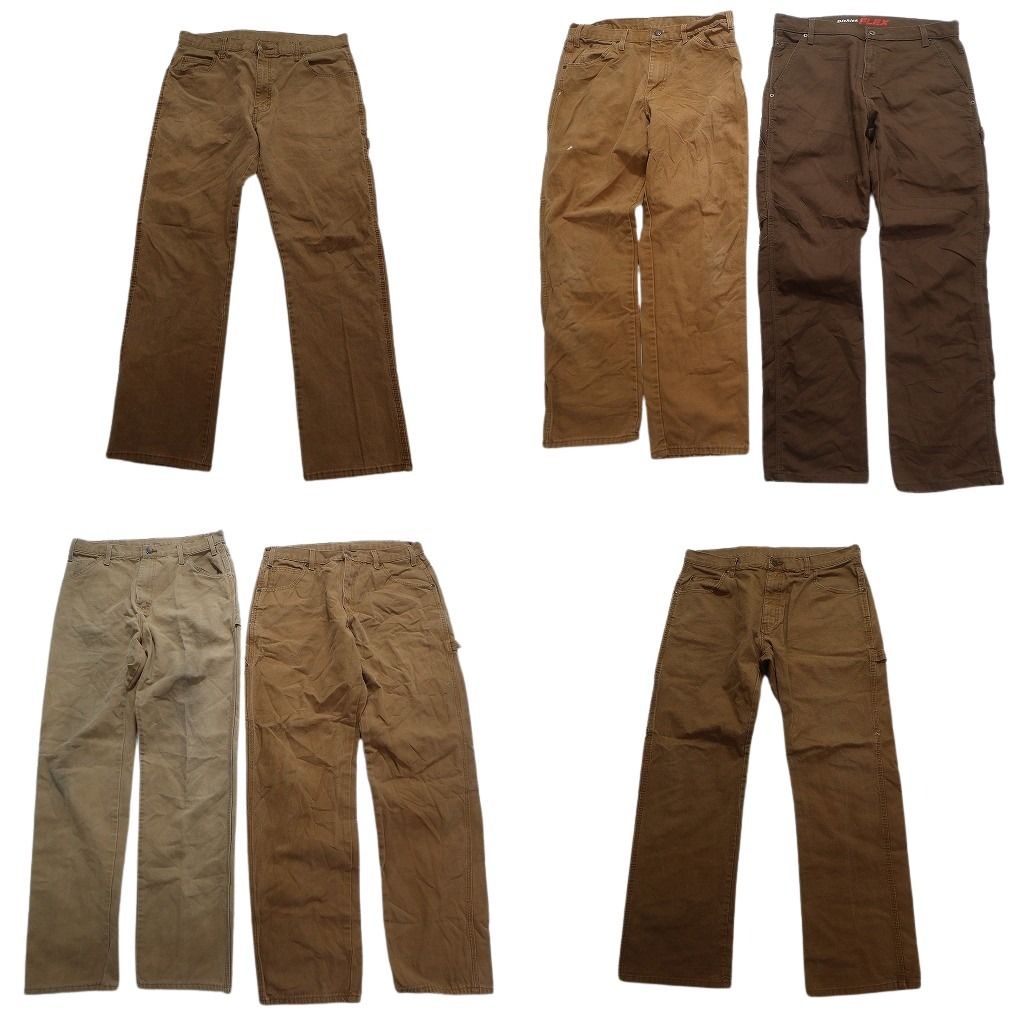 古着卸 ディッキーズ Dickies ダック ペインター パンツ 6枚セット メンズ 34 ワイド ワーク ストレート 古着 NC5078