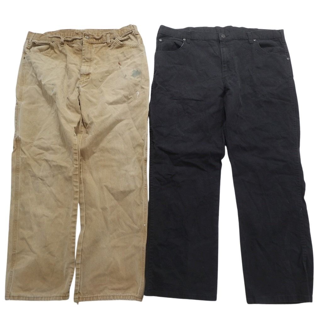 古着卸 ディッキーズ Dickies ダック ペインター パンツ 8枚セット メンズ 38 ワーク ペンキ ワイド 古着 NC5074