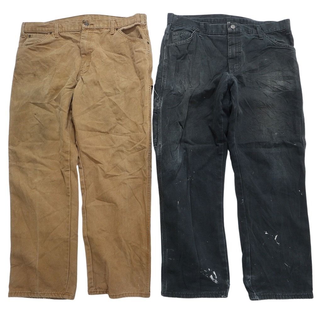  古着卸 ディッキーズ Dickies ダック ペインター パンツ セット メンズ 38 ワーク ペンキ ワイド 古着 NC 5074 その他 メンズ