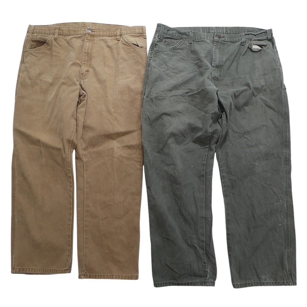  古着卸 ディッキーズ Dickies ダック ペインター パンツ セット メンズ 40 ワイドワーク ブラウン 古着 NC 5073 その他 メンズ