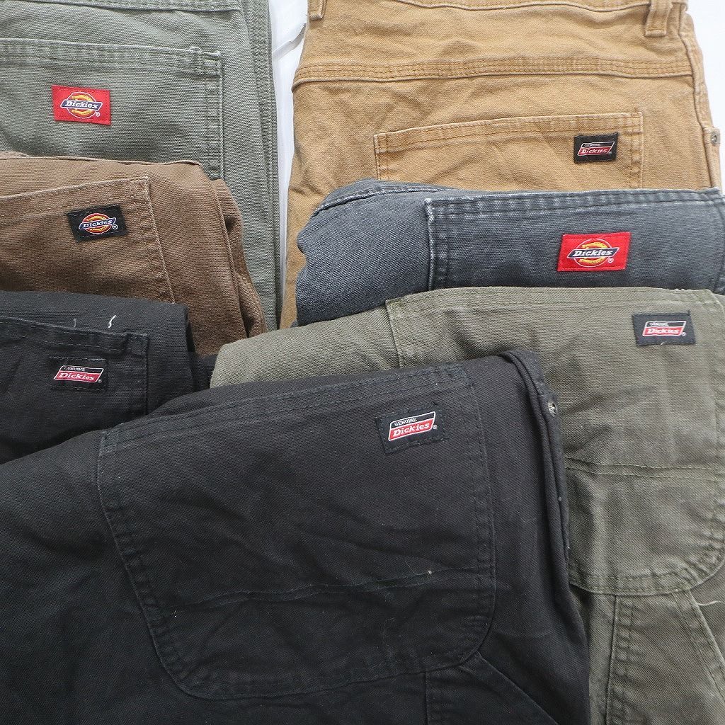  古着卸 ディッキーズ Dickies ダック ペインター パンツ セット メンズ 42 ブラック ブラウン ワーク 古着 NC 5071 その他 メンズ
