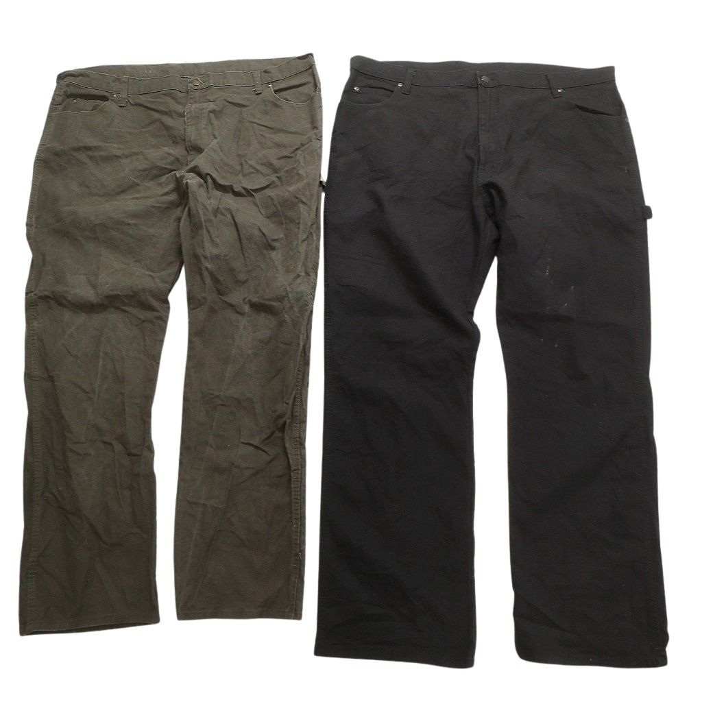 古着卸 ディッキーズ Dickies ダック ペインター パンツ 7枚セット メンズ 42 ブラック ブラウン ワーク 古着 NC5071
