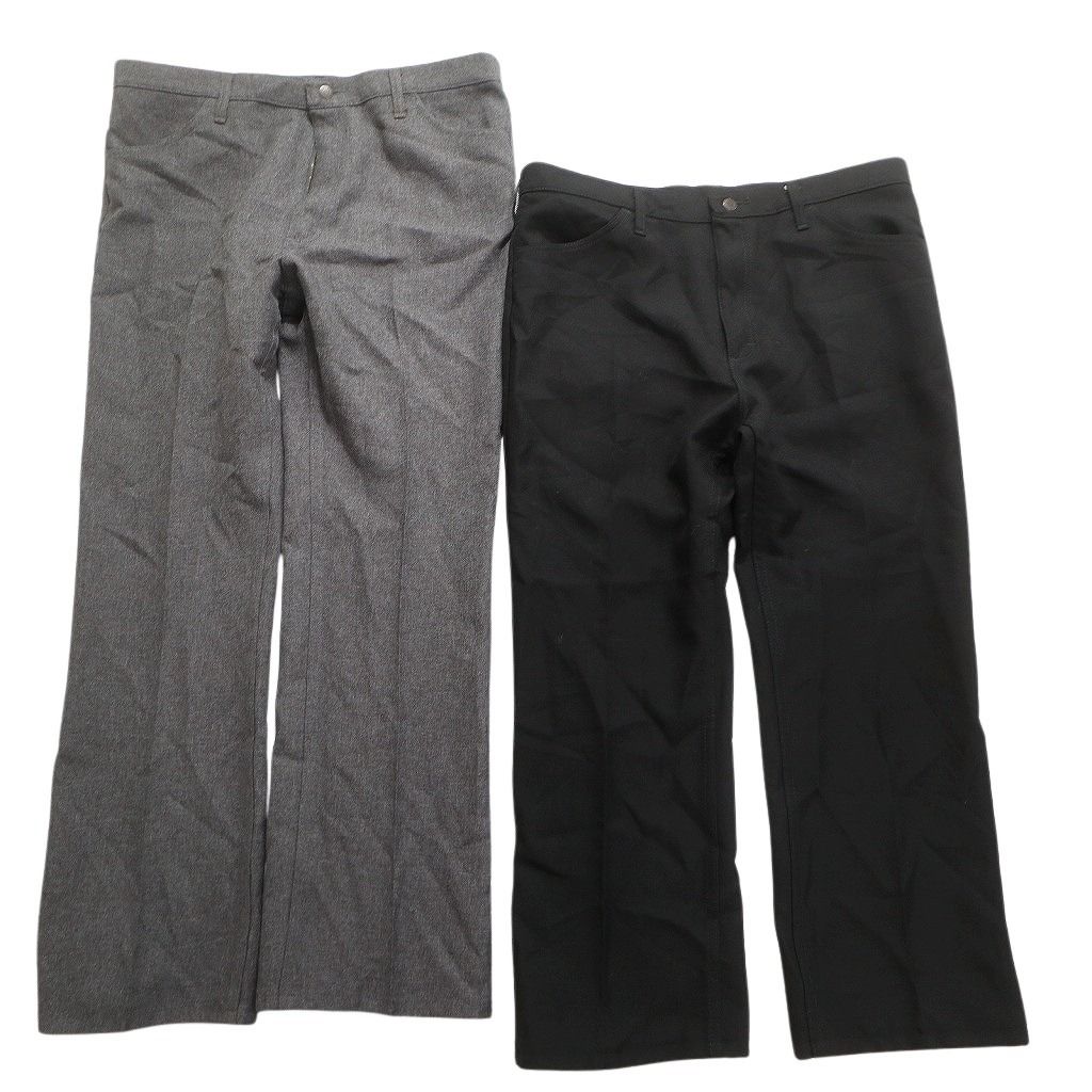 古着卸 まとめ Wrangler ラングラー ランチャー ポリ混 スラックス パンツ セット メンズ 38 40 42 フ カット 古着 NC 5067 その他 メンズ
