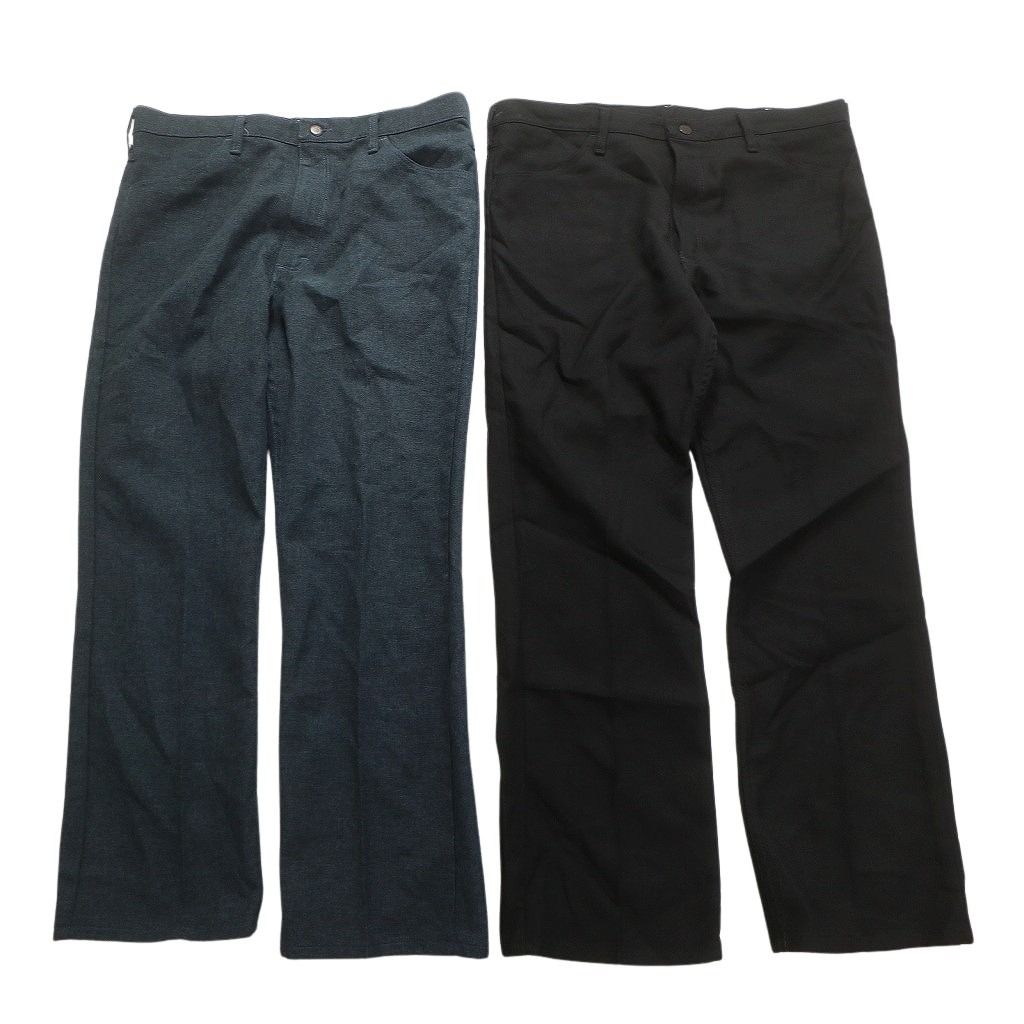 古着卸 まとめ Wrangler ラングラー ランチャー ポリ混 スラックス パンツ セット メンズ 38 40 42 フ カット 古着 NC 5067