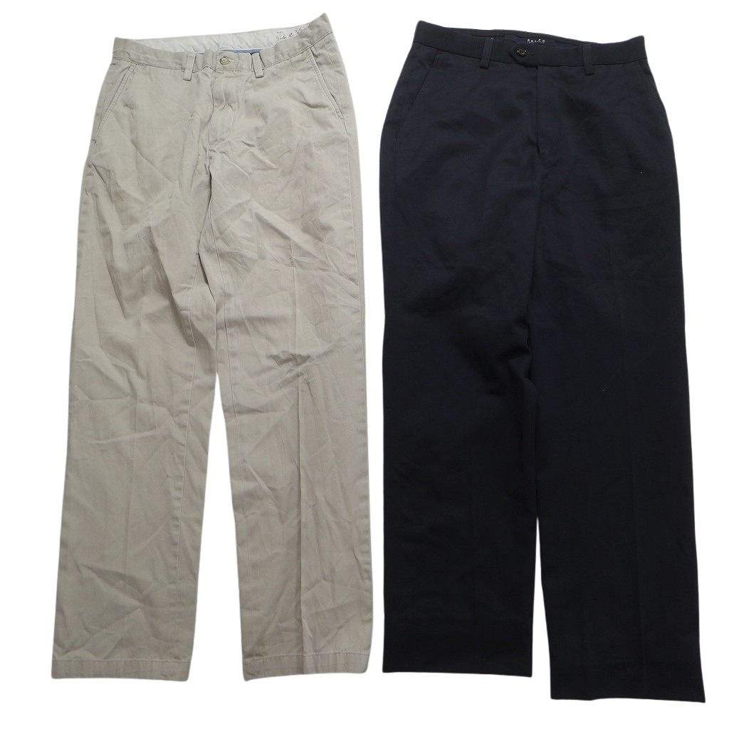 古着卸 ラルフローレン パンツ MIX 6枚セット メンズ 30 31 ワイド コットン ブラック ベージュ 古着 NC5065
