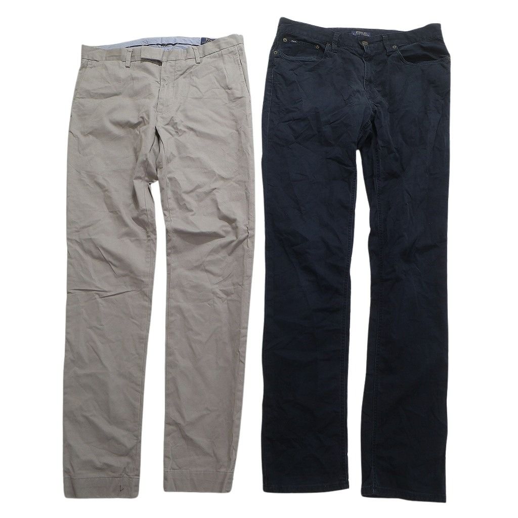  古着卸 ラルフローレン パンツ MIX セット メンズ 31 32 ポロチノ ツータック ワイド 古着 NC 5064 その他 メンズ