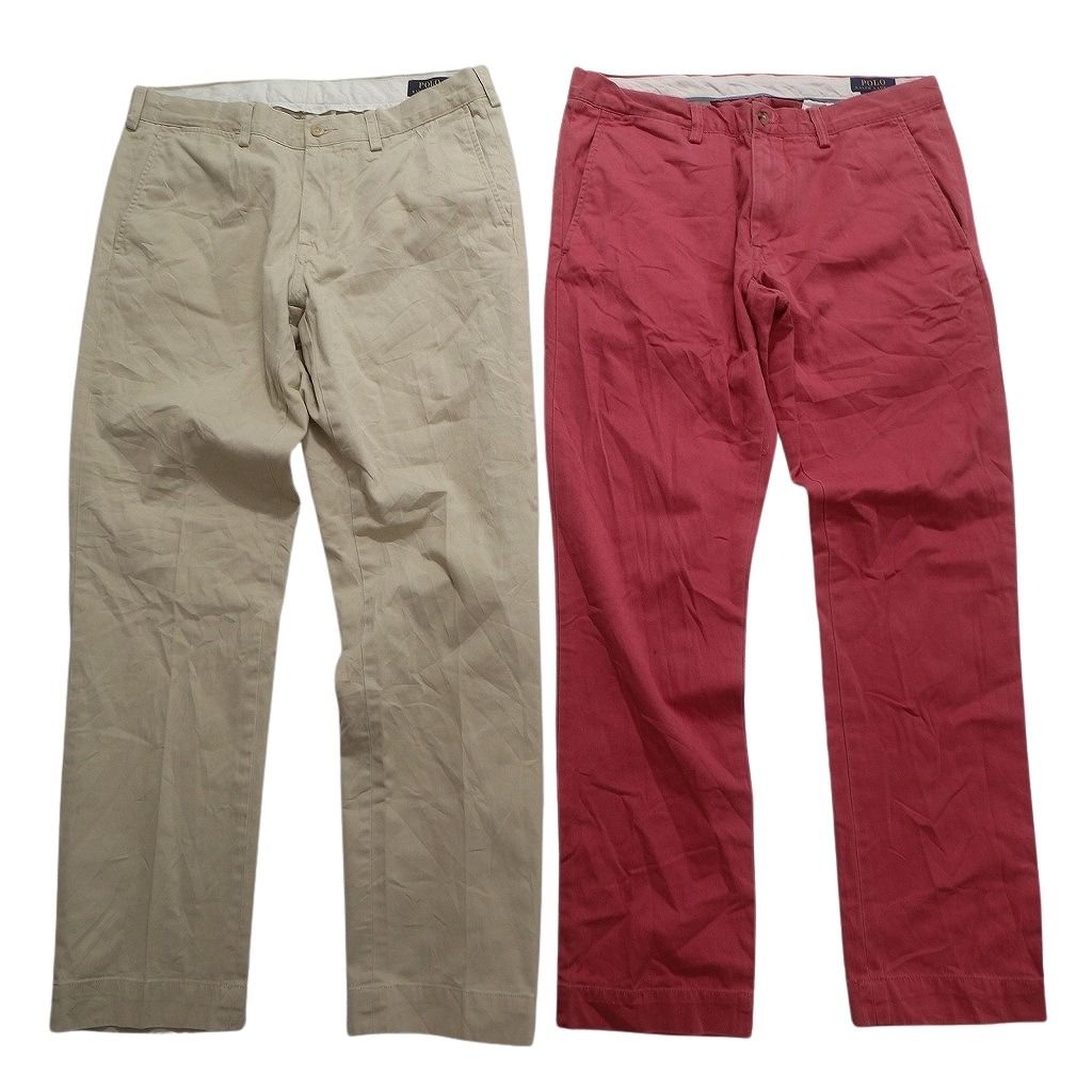 古着卸 ラルフローレン パンツ MIX 6枚セット メンズ 32 34 総柄 レッド ネイビー ベージュ 古着 NC5063