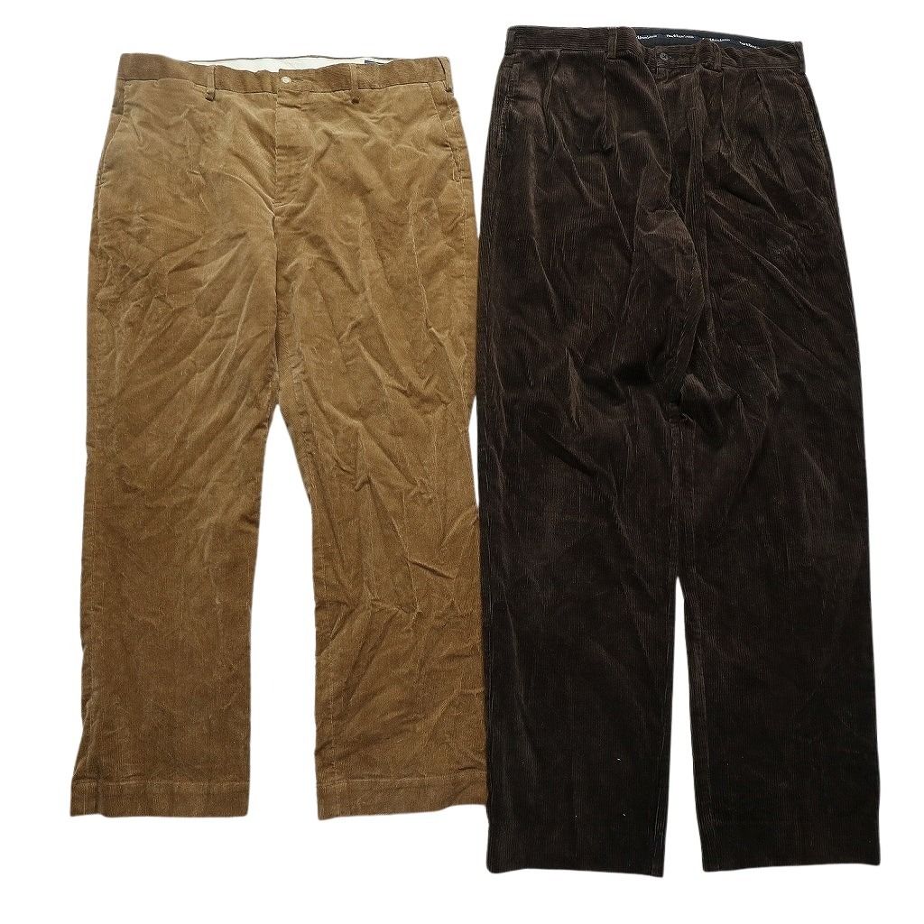 古着卸 ラルフローレン コーデュロイ パンツ 7枚セット メンズ 38 40 ストレート ワイド ベージュ 古着 NC5100