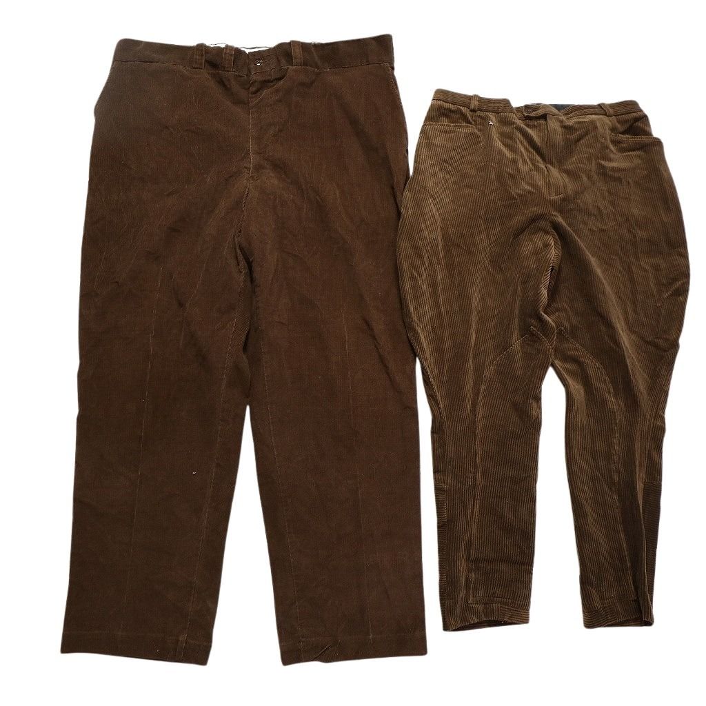  古着卸 コーデュロイ パンツ MIX セット メンズ 40 42 43 ストライプ サルエルパンツ ブラウン 古着 NC 5092 その他 メンズ