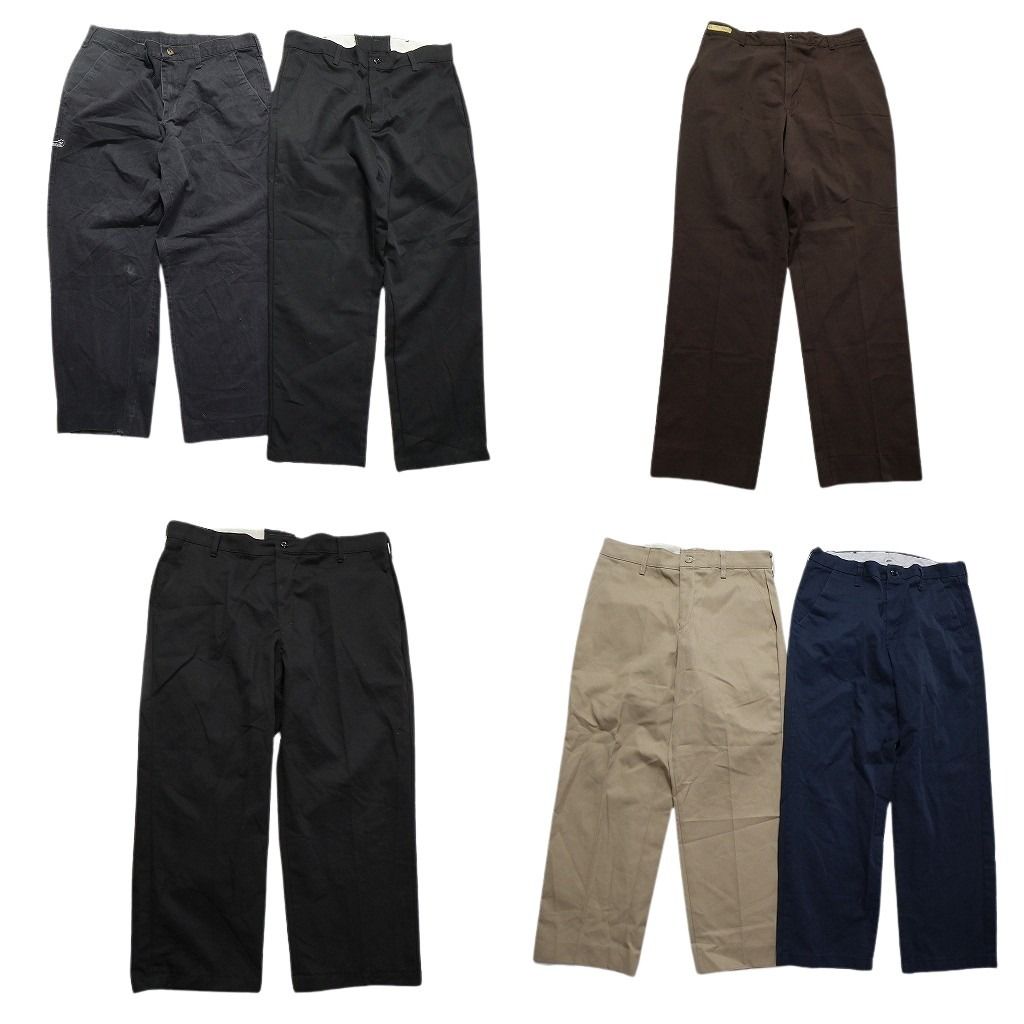 古着卸 レッドキャップ ワークパンツ セット メンズ 32 33 34 36 42 ワイド ブラック ベージュ 古着 NC 5088
