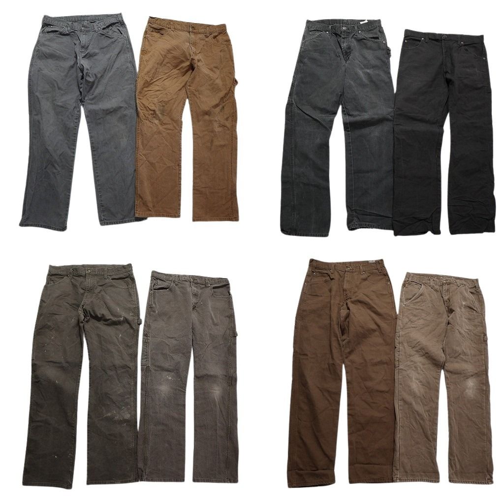 古着卸 ディッキーズ Dickies ダック ペインター パンツ 8枚セット メンズ 30 32 フェード ワーク 古着 NC5087