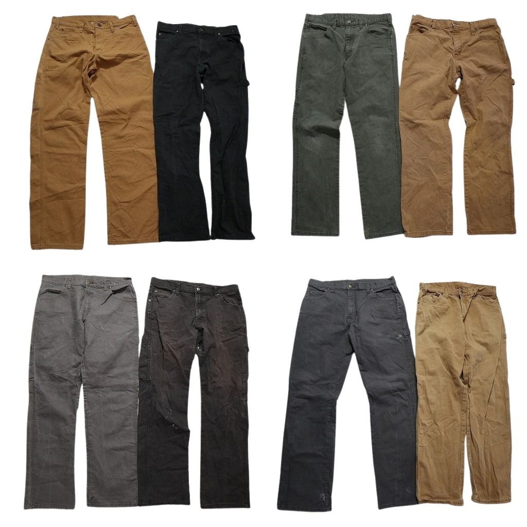 古着卸 ディッキーズ Dickies ダック ペインター パンツ 8枚セット メンズ 32 33 ワーク ワイド 古着 NC5086
