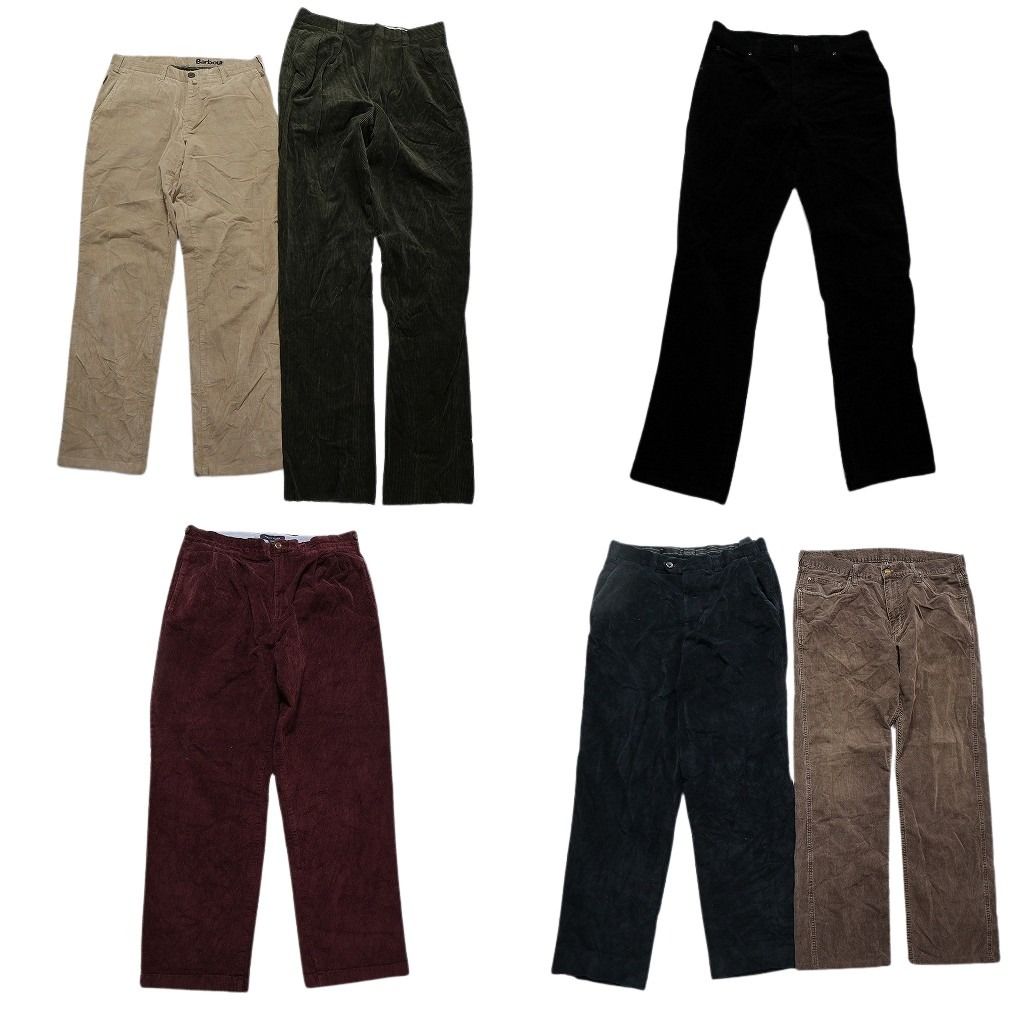 古着卸 ブランドMIX コーデュロイ パンツ 6枚セット メンズ 32 33 34 カーハート ラングラー バブアー 古着 NC5083