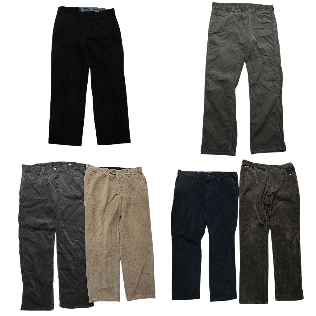 古着卸 ブランドMIX コーデュロイ パンツ 6枚セット メンズ 38 40 カーハート ラングラー ノーティカ 古着 NC5081