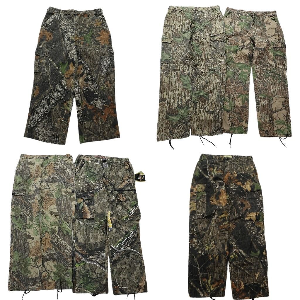 古着卸 リアルツリー パンツ MIX 6枚セット メンズ XL カーゴ ダブルニー ドローコード 古着 NC5116