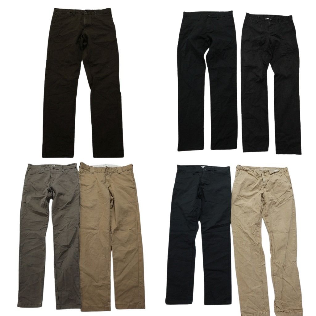 古着卸 カーハート Carhartt パンツ MIX 7枚セット メンズ 29 31 32 33 ストレート コットン ブラック 古着 NC5114