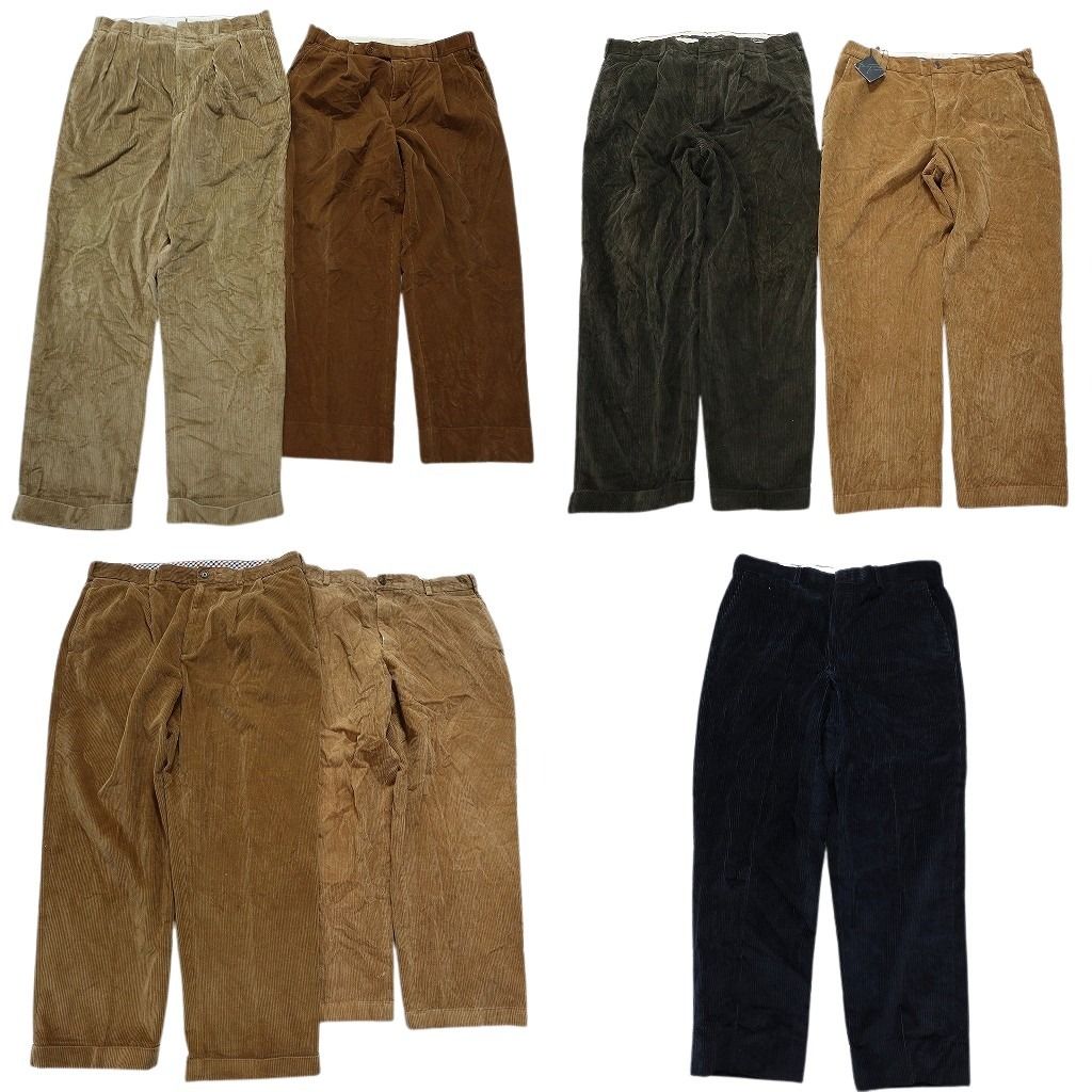 古着卸 ブルックスブラザーズ コーデュロイ パンツ 7枚セット メンズ 35 36 38 40 古着 NC5111
