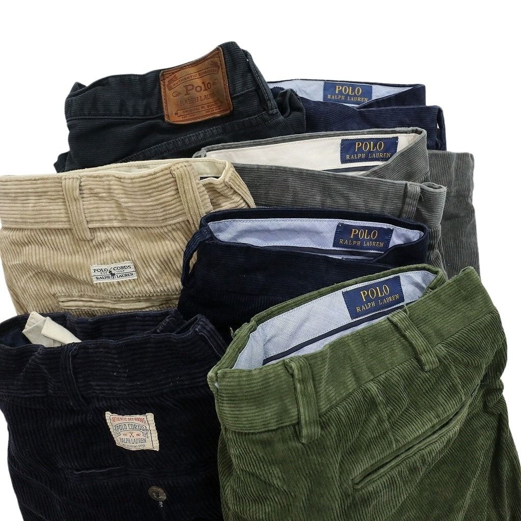  古着卸 ラルフローレン コーデュロイ パンツ セット メンズ 32 34 ワイド ツータック ピケ 古着 NC 5103 その他 メンズ