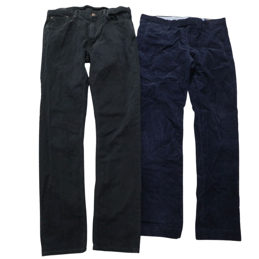 古着卸 ラルフローレン コーデュロイ パンツ セット メンズ 32 34 ワイド ツータック ピケ 古着 NC 5103