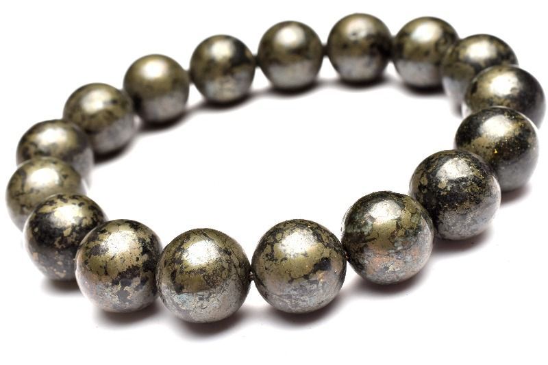 1点物 コロンビア産 ヒーラーズゴールド 12mm ブレスレット パワーストーン 天然石 _MC124