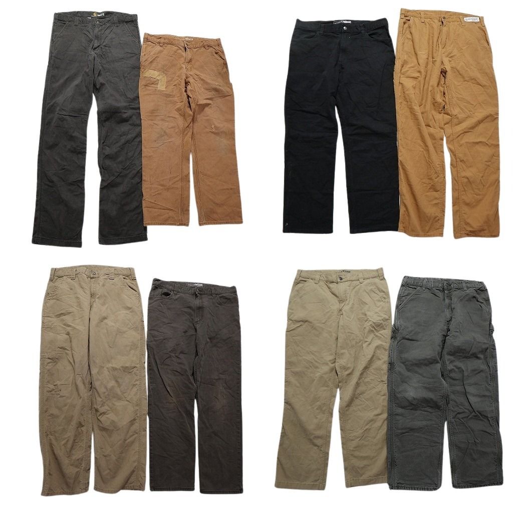 古着卸 カーハート Carhartt ダック ペインター パンツ 8枚セット メンズ 36 ワーク 裏地付き ストレート 古着 NC5130
