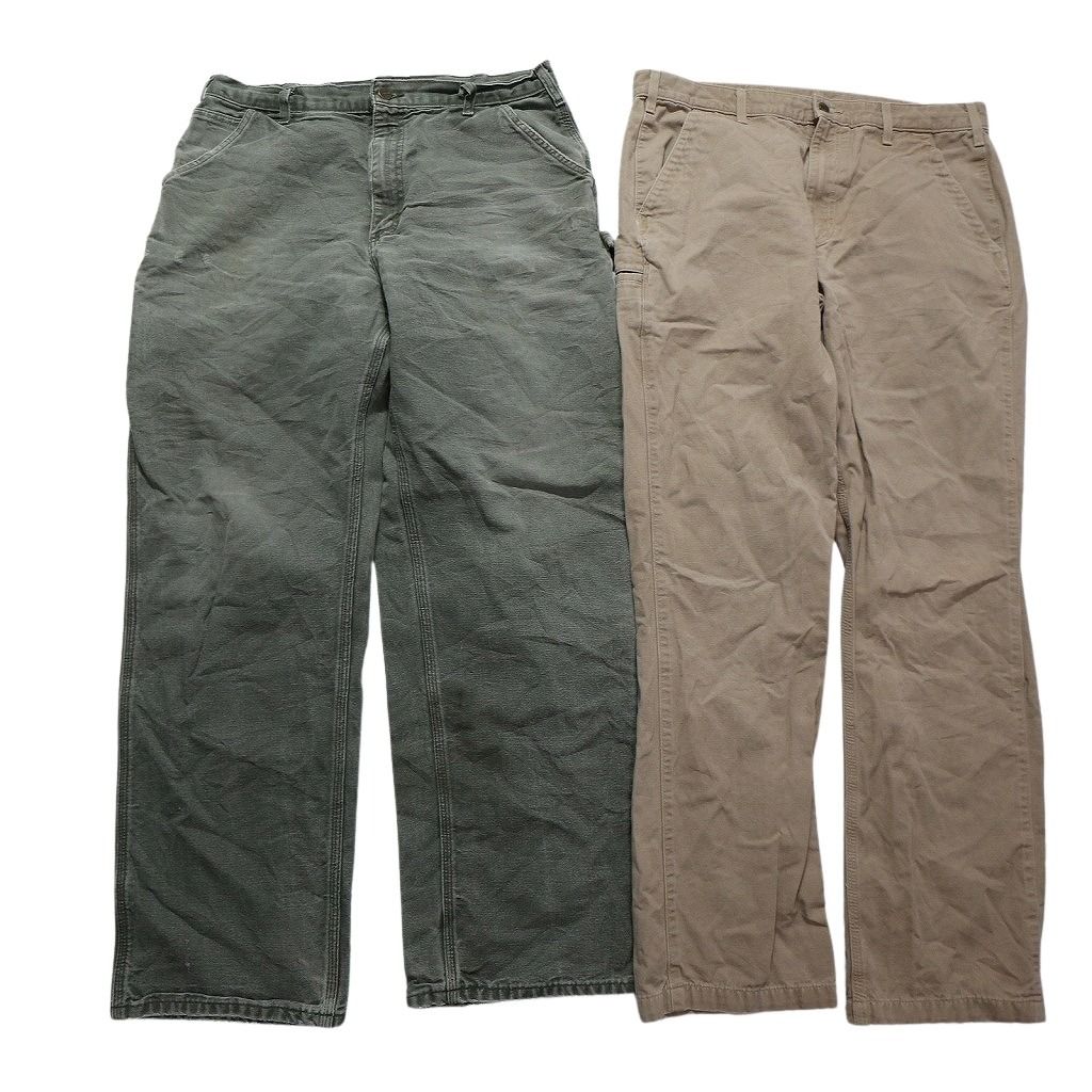 古着卸 カーハート Carhartt ダック ペインター パンツ 8枚セット メンズ 36 ワーク フェード テーパード 古着 NC5129