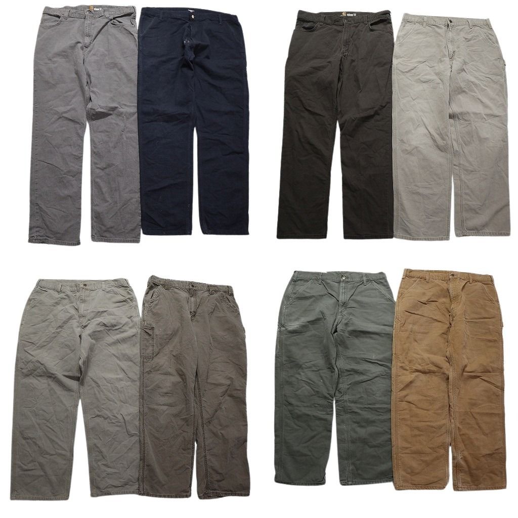 古着卸 カーハート Carhartt ダック ペインター パンツ 8枚セット メンズ 38 ワイド ワーク 裏地付き 古着 NC5128