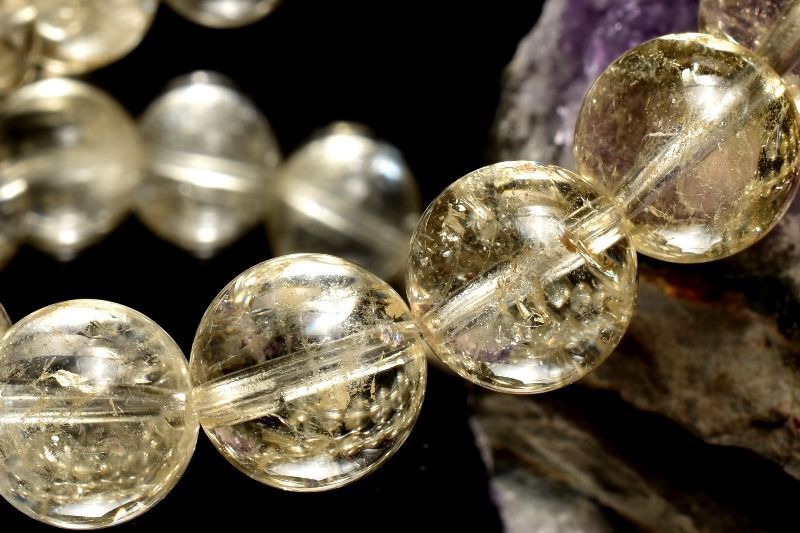 １点物 激 黄金レムリアン ゴールデンレムリアンシードクリスタル 11mm ブレスレット パワーストーン 天然石 _MC351