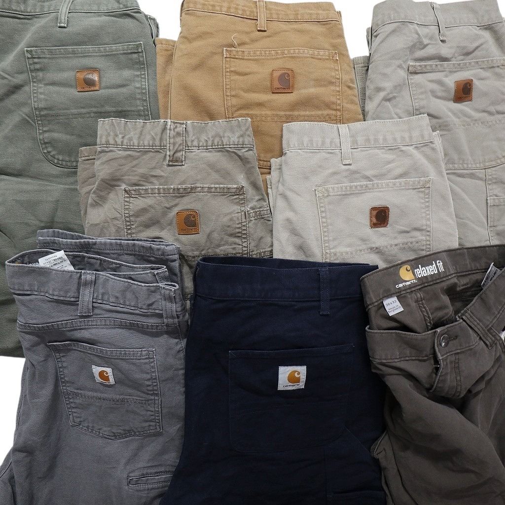  古着卸 カーハート Carhartt ダック ペインター パンツ セット メンズ 38 ワイド ワーク 裏地付き 古着 NC 5128 その他 メンズ