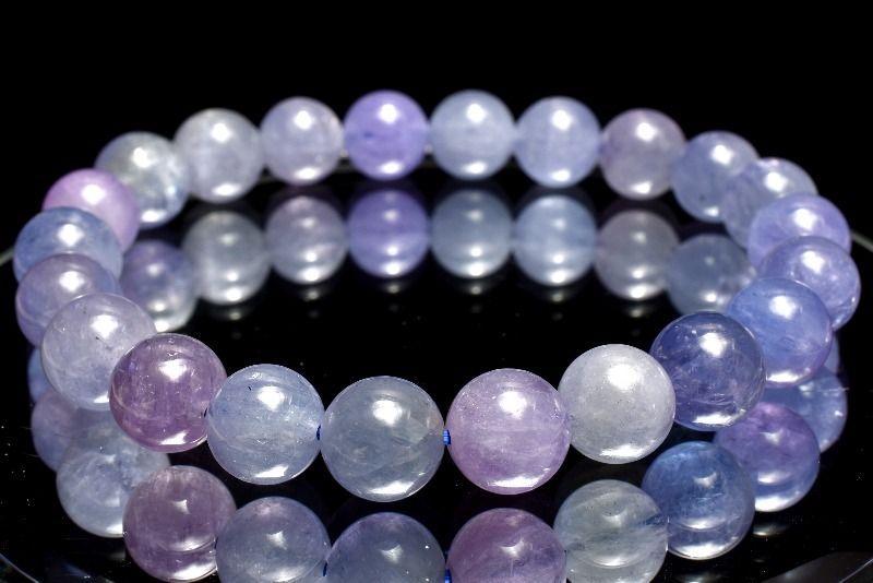 １点物 高品質 マルチ タンザナイト 8.5mm ブレスレット パワーストーン 天然石 _MC369