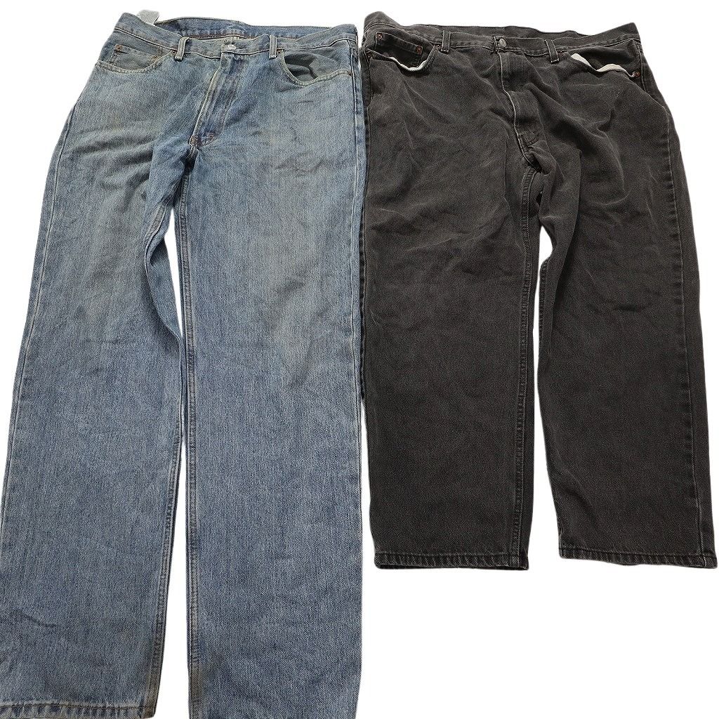B品 古着卸 リーバイス 550-560 デニム パンツ 8枚セット メンズ 36 38 40 44 ブラックデニム 古着 NC5160
