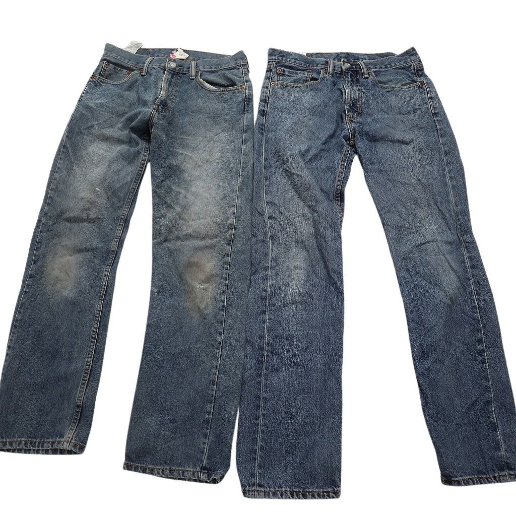 B品 古着卸 リーバイス 505 デニム パンツ セット メンズ 30 31 32 フェード ダメージ加工 古着 NC 5159