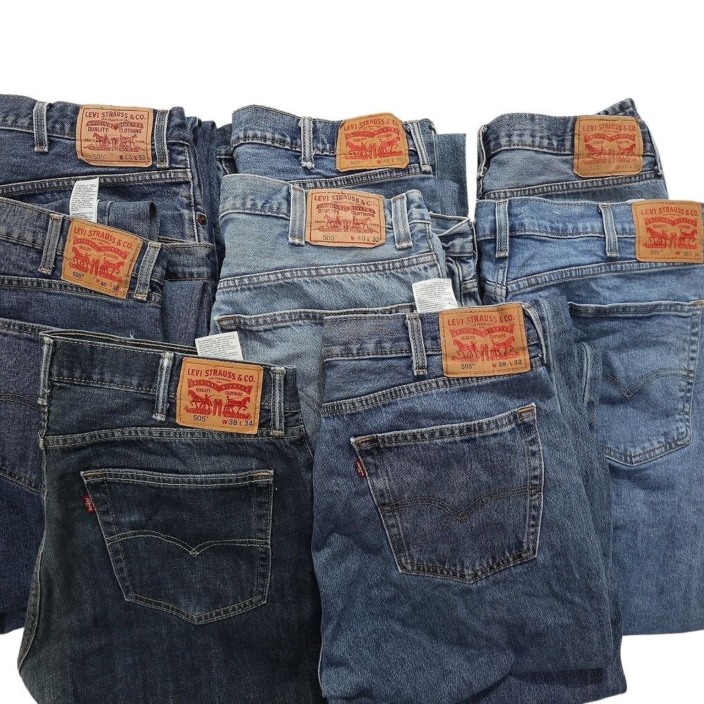 B品 古着卸 リーバイス 505 デニム パンツ セット メンズ 38 40 44 フェード テーパード 縦落ち 古着 NC 5155 その他 メンズ