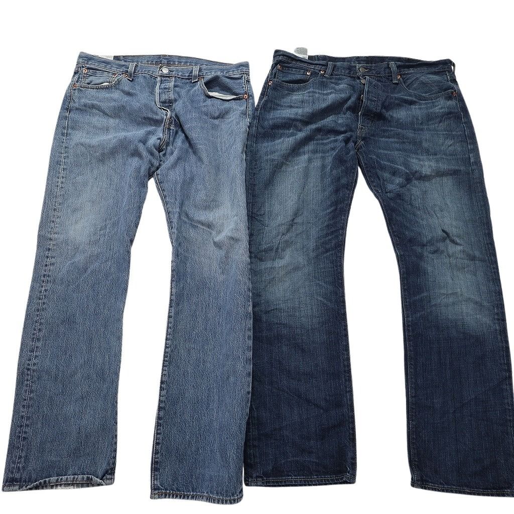 B品 古着卸 リーバイス 501 デニム パンツ セット メンズ 38 36 フェード ヒゲ ストレート 古着 NC 5152