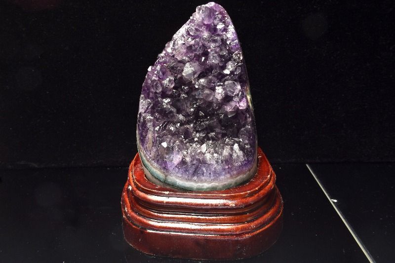 １点物 ウルグアイ産 アメジストドーム 83x101x123mm クラスター台座付き 原石 パワーストーン 天然石 _CG6749 宅急便