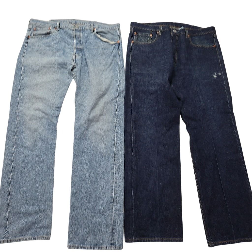 B品 古着卸 リーバイス 501 デニム パンツ セット メンズ 38 フェード ストレート ボタンフライ 古着 NC 5151