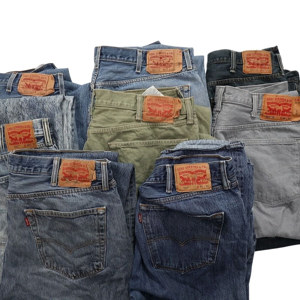  B品 古着卸 リーバイス 501 デニム パンツ セット メンズ 40 42 44 フェード 古着 NC 5150 その他 メンズ