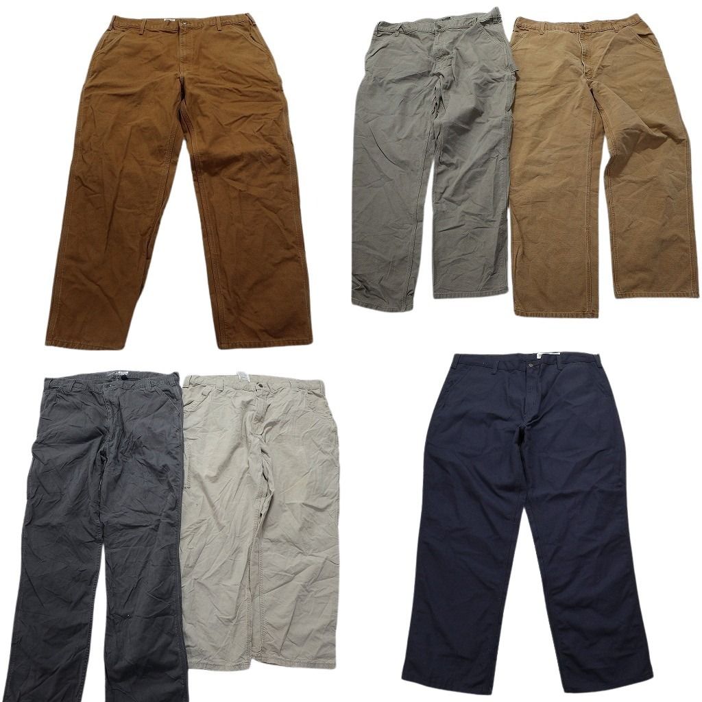 古着卸 カーハート Carhartt ダック ペインター パンツ セット メンズ 42 ワーク テーパード 裏地付き 古着 NC 5143