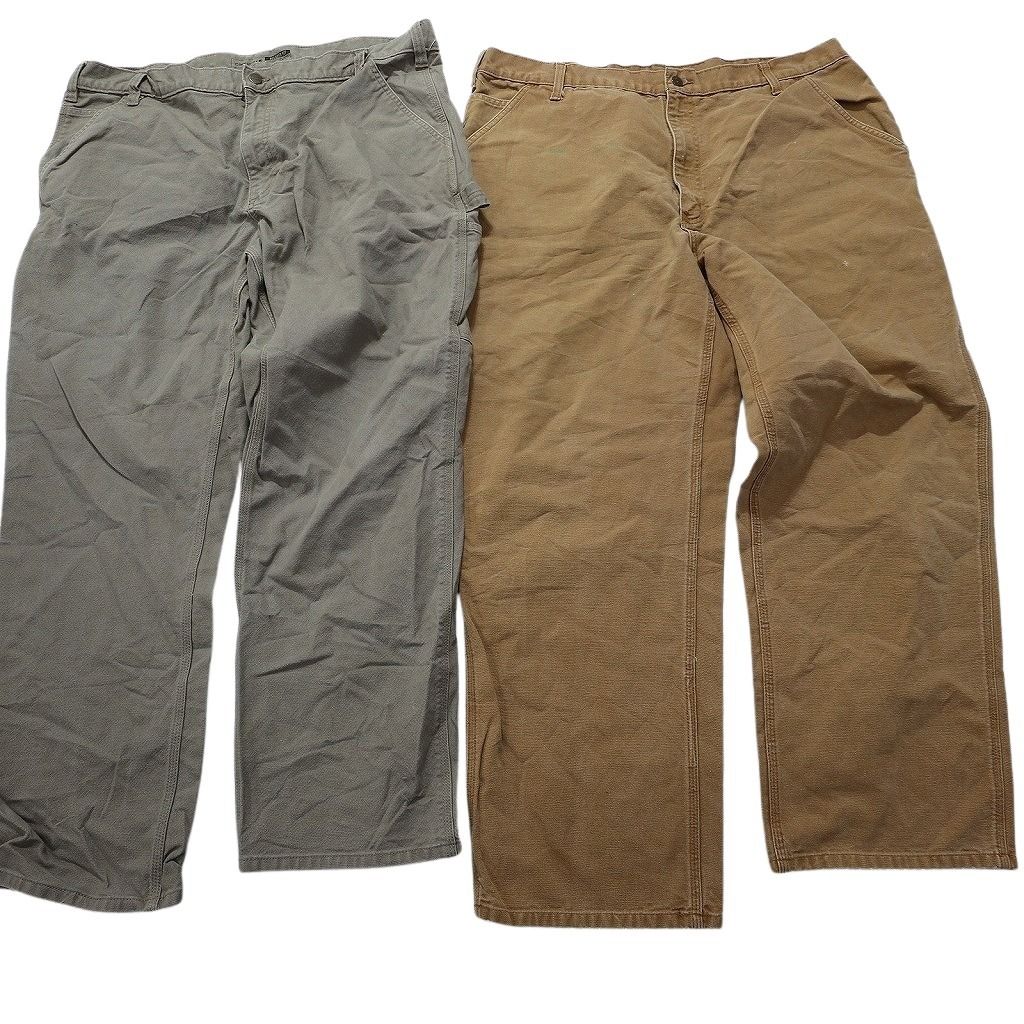 古着卸 カーハート Carhartt ダック ペインター パンツ セット メンズ 42 ワーク テーパード 裏地付き 古着 NC 5143