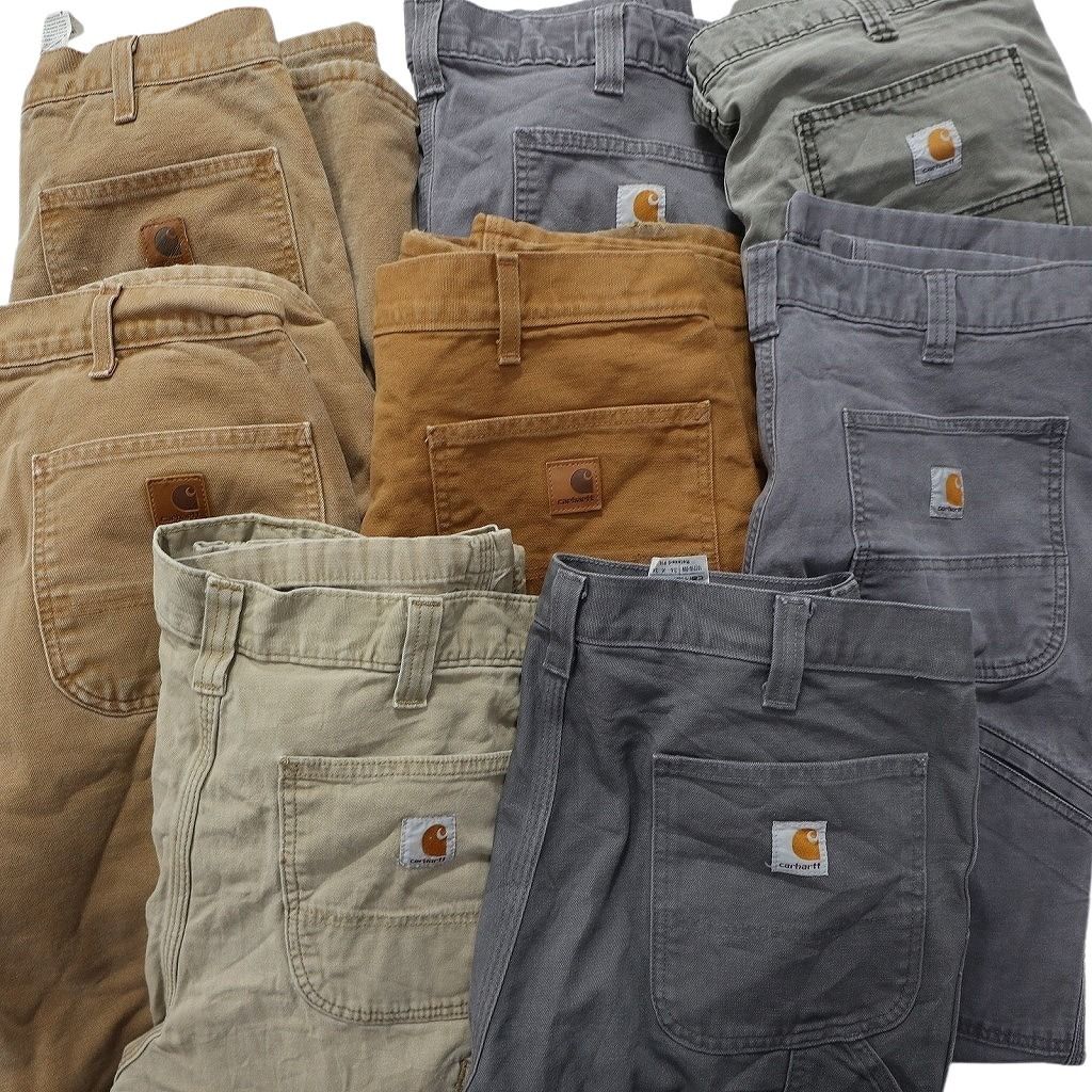  古着卸 カーハート Carhartt ダック ペインター パンツ セット メンズ 36 ワーク 裏地付き ワイド 古着 NC 5141 その他 メンズ