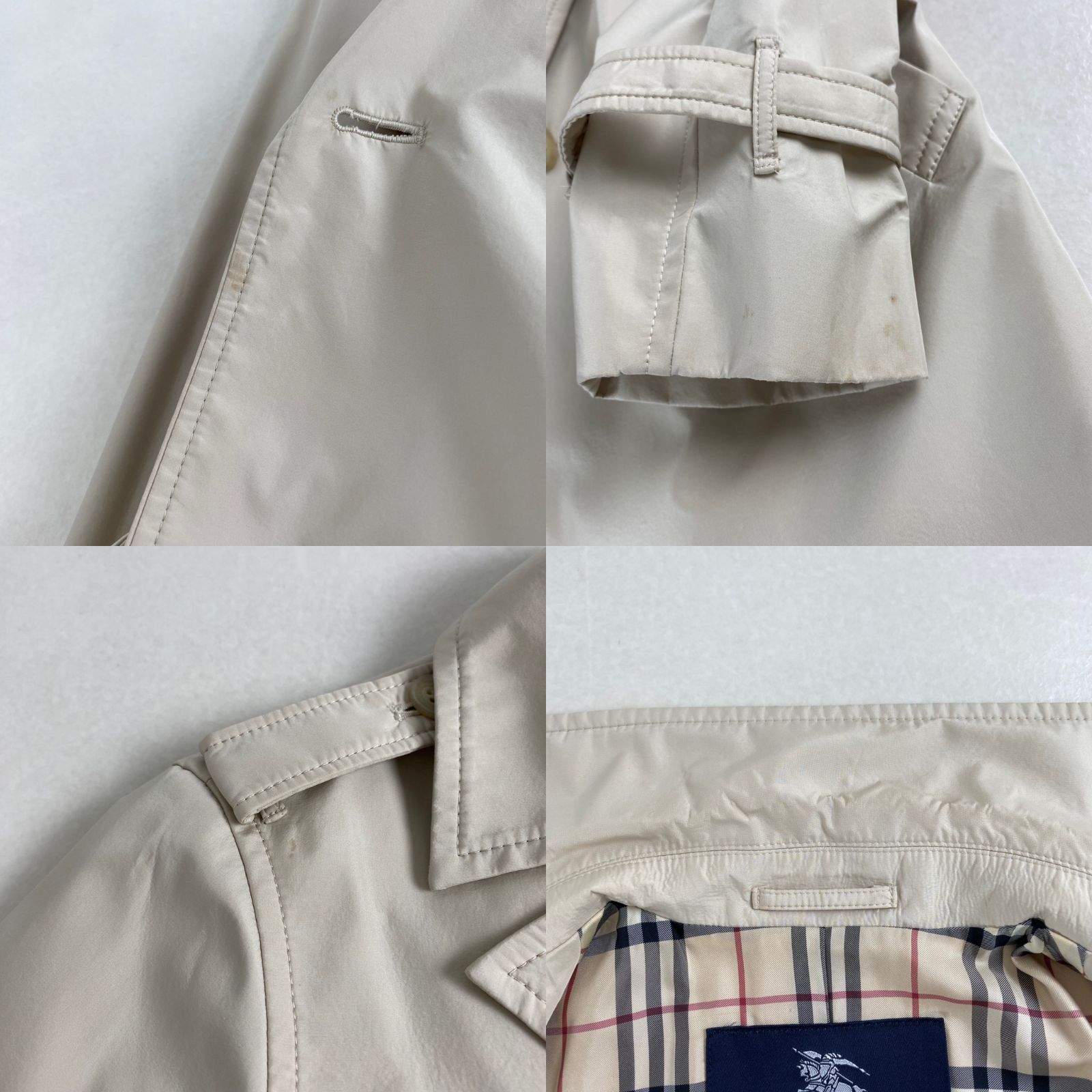 バーバリーロンドン トレンチコート ノバチェック ベルト 13 XL相当