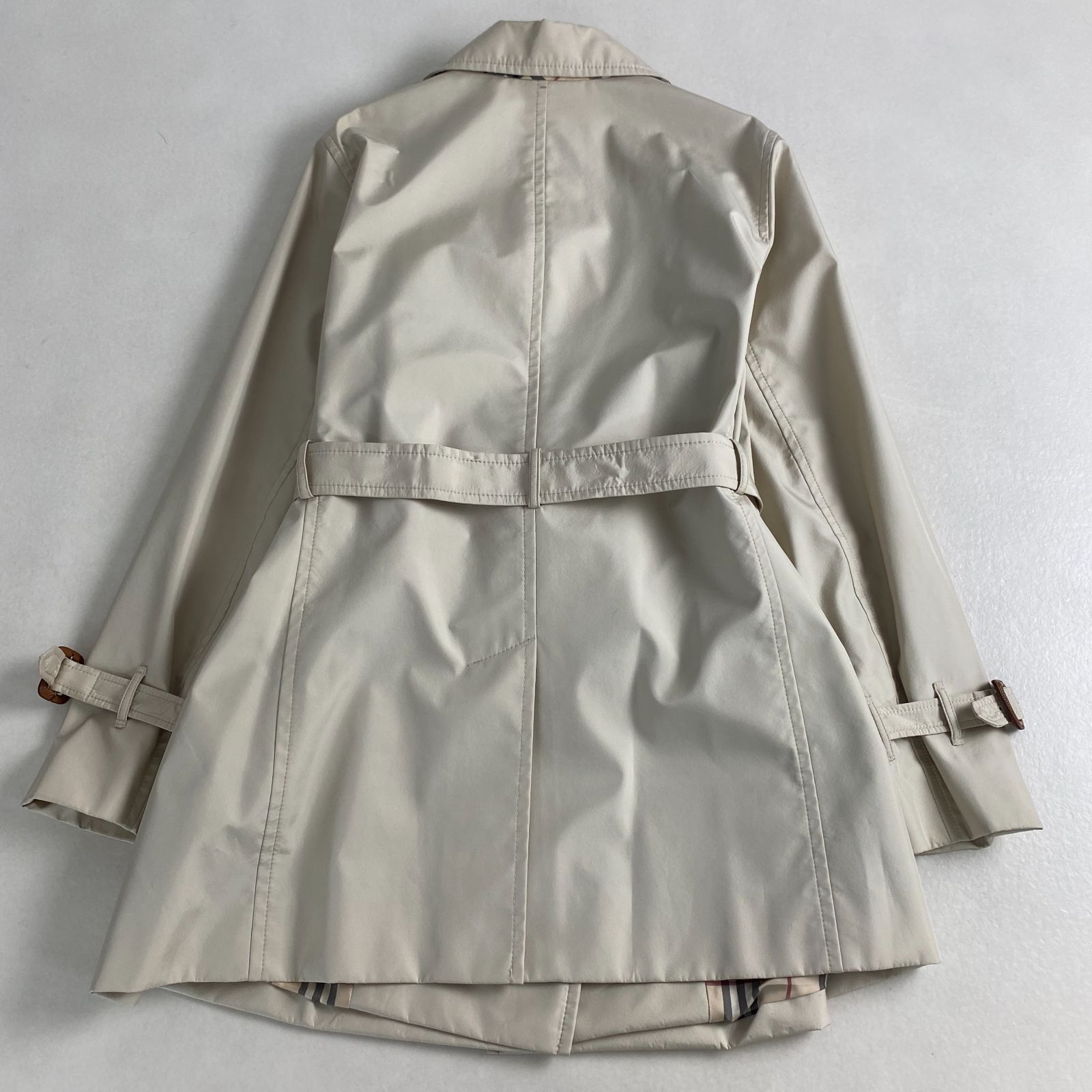 バーバリーロンドン トレンチコート ノバチェック ベルト 13 XL相当