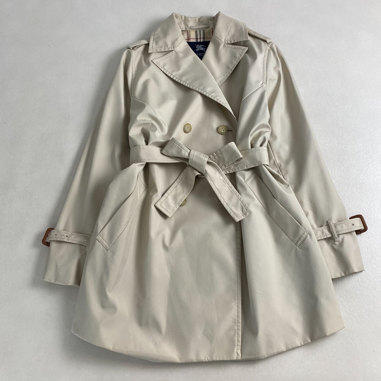 バーバリーロンドン トレンチコート ノバチェック ベルト 13 XL相当