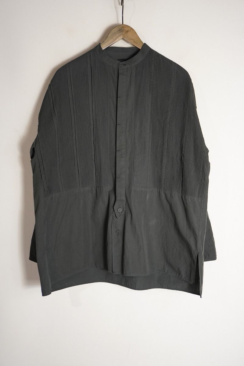 Pheeta フィータ Trinity バンド シャツ ロング スリーブ 長袖 チュニック ブラウス 8951-699-0045 PH012C-BSMens1 黒灰 1 1028P 4