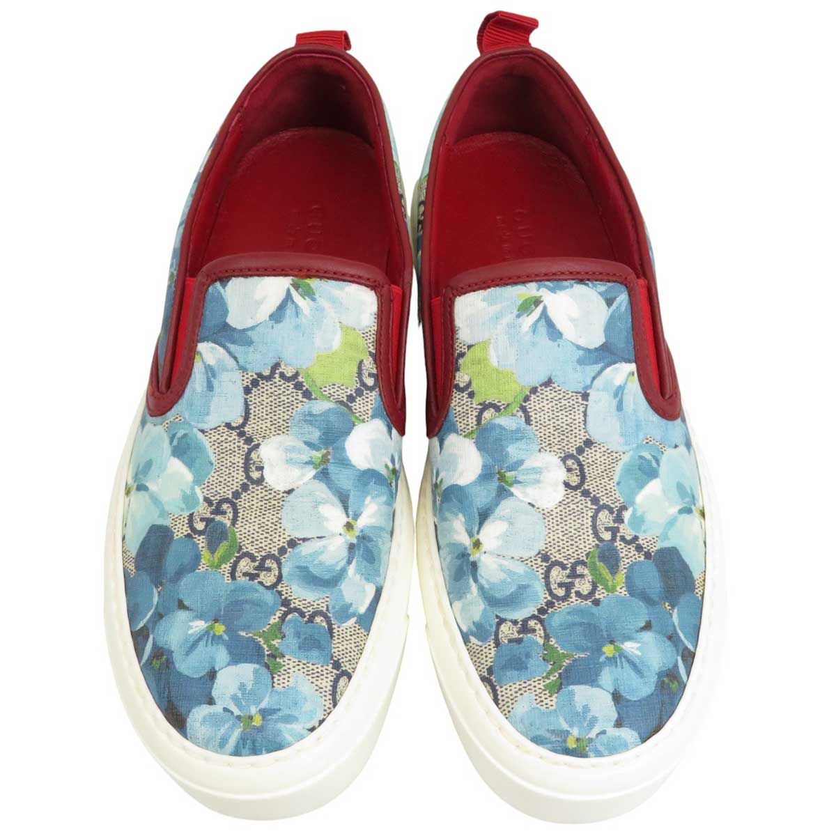 グッチ GG ブルームス スリッポン 546150 レディース ブルー GUCCI アパレル 小物