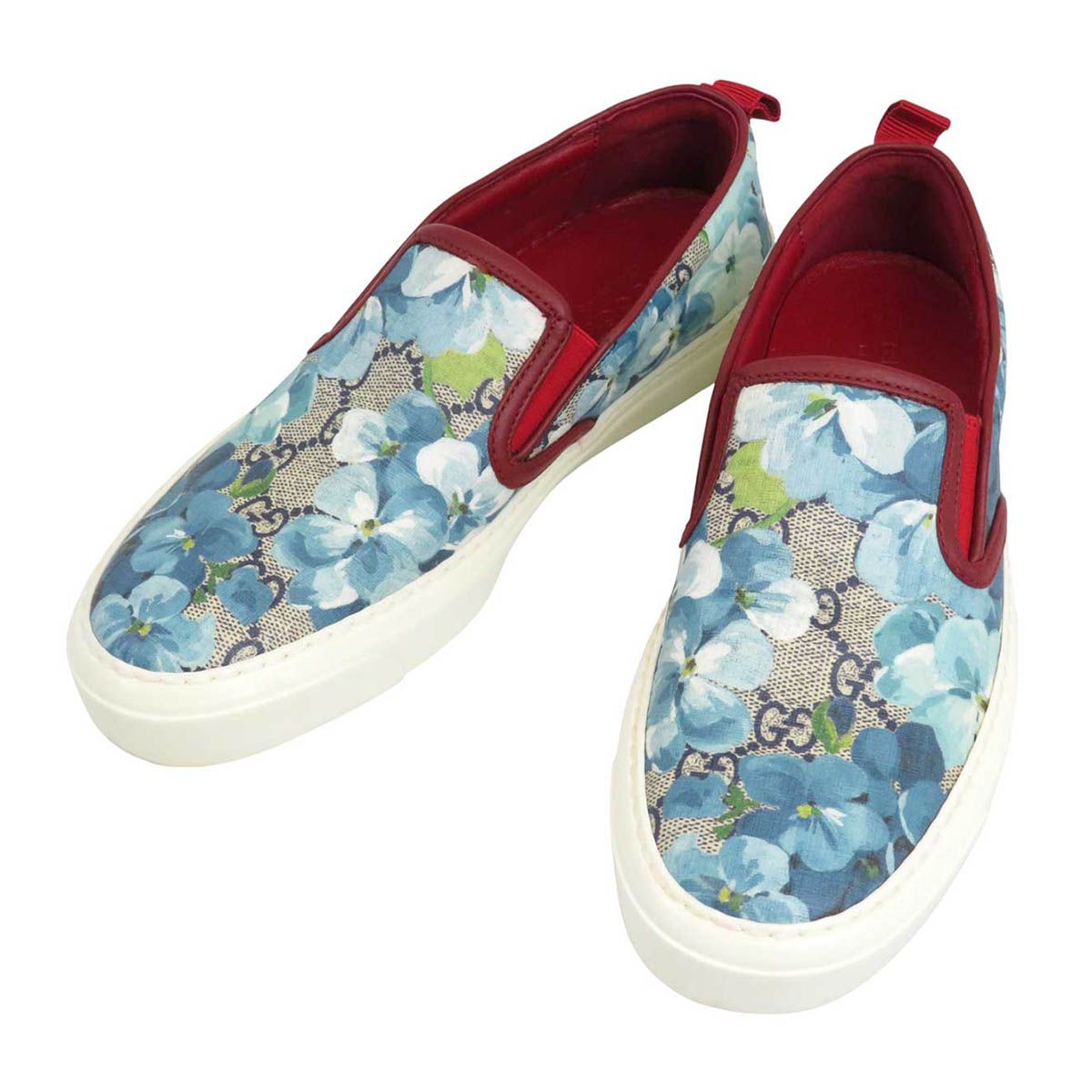 グッチ GG ブルームス スリッポン 546150 レディース ブルー GUCCI アパレル 小物