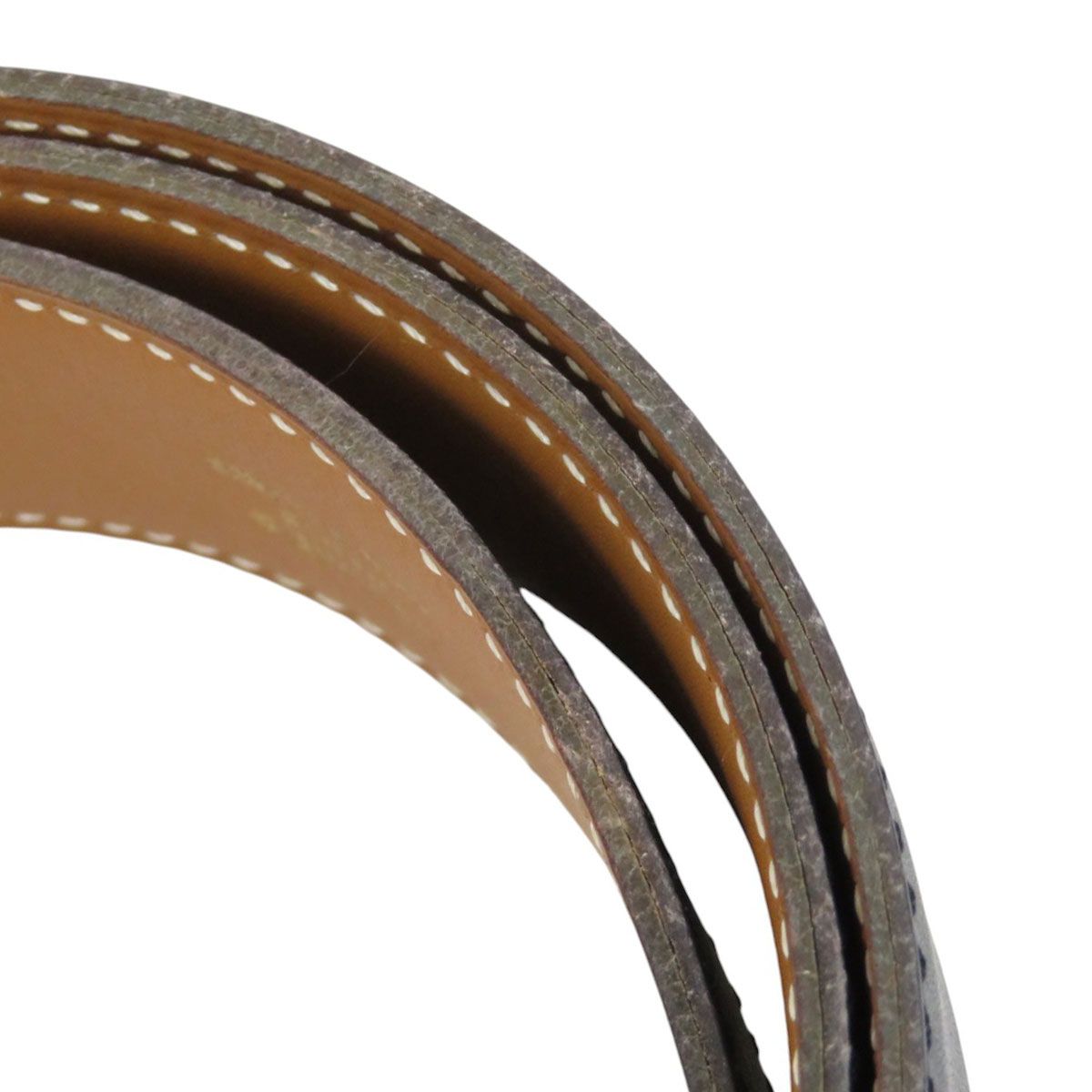 エルメス H バックル リバーシブル レザー ベルト 32MM 80 ユニ  